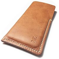 LIEBHARDT - iPhoneHülle aus pflanzlich gegerbtem Leder für dein iPhone X - handmade Handyhülle mit massiver Handnaht