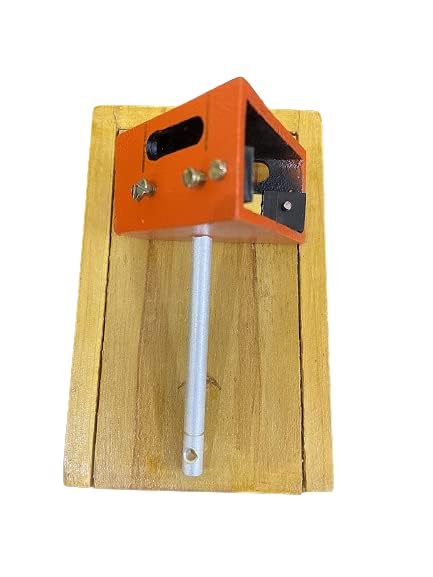Optical Square Right Angle Optical Ranger Full Aluminium Body With Wooden Box, 4 Inches Optical Square For Survey Works (Color: Red, Size:- 4 inch) PACK OF 1