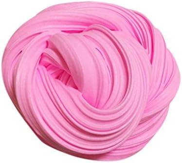 LIGHT PINK FLUFFY SLIME KIDS TOY STRESS RELIEVER RELIEF SCENTED