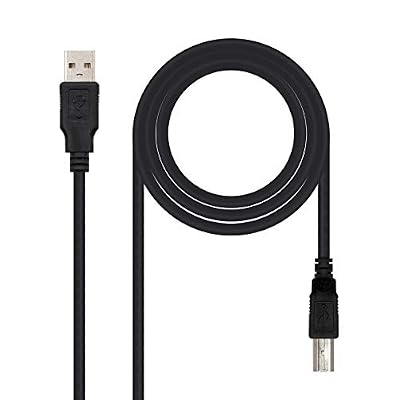 Nano Cable 10.01.0103-BK - Câble d'imprimante USB 2.0, mâle-mâle, Noir,1.8mts