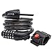 Produktbild Fahrrad-Kabel-Lock ANVIEWER 3 ft Steel Kette Kabel Coiling, Fahrrad-Lock mit 5-Digit Rückstellende Kombination, Sicherheits-Anti-Diebstahl-Rad-Kabel Schlösser für Bike Motorrad Scooter Grill