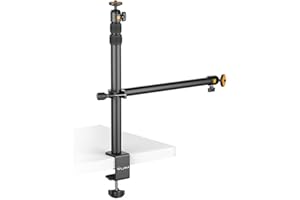 ULANZI VIJIM Treppiede regolabile LS02 con supporto - con morsetto da tavolo - per foto e video dall'alto