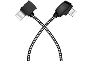 LYONGTECH Micro AB to USB C 20.7 cm/8.14 Inch Remote Controller Cable for DJI Mini SE,Mavic Mini, Mavic 2 Pro Zoom/Mavic Air/