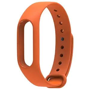 Iloft Replacement Waterproof Bands Wrist Strap For Xiaomi MI Band 2 Smart Activity Tracker (Orange)(Chip not Included)