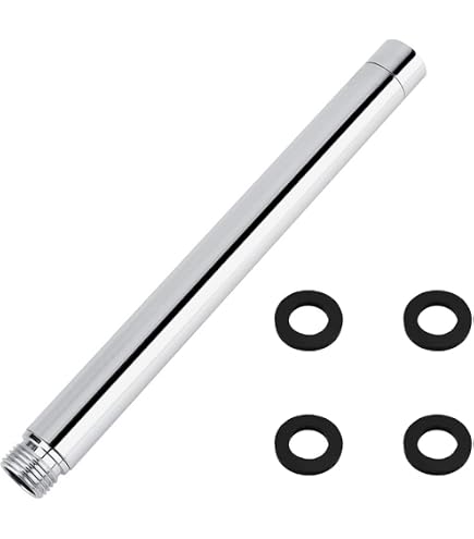 Duschkopf-Winkeladapter 90° – G1/2 Zoll, Ganzmetall (Messing Verchromt), Mit Teflonband & Installationsschlüssel