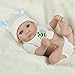 Produktbild ECMQS Reborn Neugeborenen Baby Realike Puppe, handgemachte Lebensechte Silikon Vinyl gewichteten Lebendige Puppe für Kleinkind Geschenke 10 Inchs