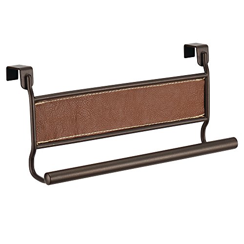 InterDesign 65331EU Laredo Handtuchhalter zum Hängen über die Schranktür - Plastik, braun/bronze, 23.495 x 7.7216 x 11.1506 cm
