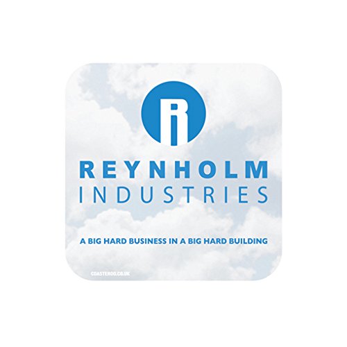 Reynholm Industries - The IT Crowd - Drinks Coaster - Hardboard - 9cm x 9cm - Gloss Finish