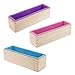 Produktbild Phones Accessories - 3pcs Rectangular Cavity Silicone Soap Mold Loaf 3 Colors Pink Blue Purple - Huawei Iphone7 Decorations Girls Harry Potter Teen Unicorn Bundle Phoenix Dust Kickstand