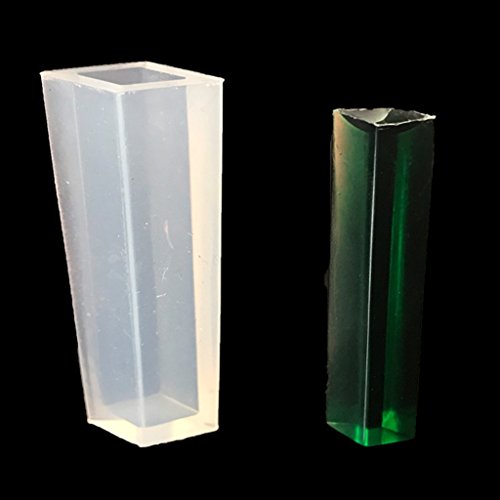 MagiDeal 1 Stück Silikon Anhänger Form Schmuck Silikonform Schmuckgießform Gießform für Schmuck Herstellung Handwerk – Klar4, 5x2cm - 9