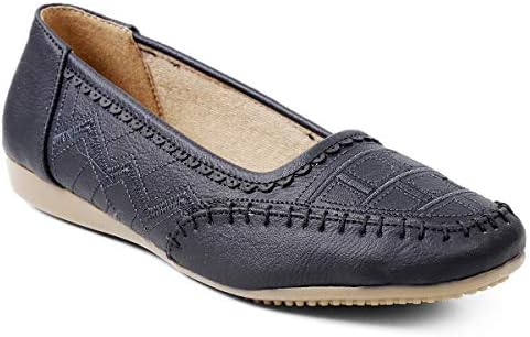 Women Slip-ons Handcrafted Detailed Work Casual/Evening/Party/Ethinic wear Comfortable Ballet Flats/Bellies/Ballerina Shoes (NOTE:: If you have broad/wide feet than normal, we recommend you to buy one size larger. So, if you usually buy 37 EU, buy 38 EU. Otherwise buy as per your Standard Size only)