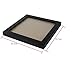 Umiwe(TM) Square Thick Pine Wood Photo Frame Wall Picture Frame (Black,8 Inch)With Umiwe Accessory