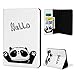 Produktbild Amazon Kindle paperwhite 10th Generation Flip Hülle, Ständer Funktion Tablet Lederhülle Handseilloch PU Buchform Hülle Halter Kartenfach Full Schutz Rückschal [Automatik Schlauf/Aufwach] Panda