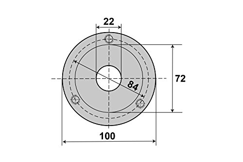 PAULIMOT Vierbackenfutter 100 mm zentral verstellbare Backen - 3