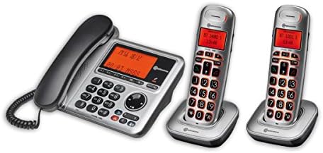 Amplicomms BigTel 1480 Amplified Trio Combo Desk &amp; Cordless Phone