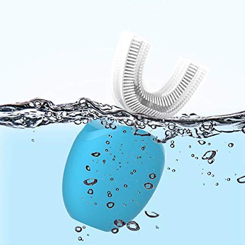 Su-luoyu Brosse À Dents Automatique 360   ° Brosse À Dents Électrique en Forme De U Brosse À Dents Étanche Ultrasonique Rechargeable USB Smart Sonic Blanchiment des Dents Brosse De Blanchiment