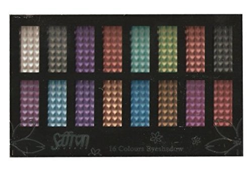 Saffron 16 Colour Powder Shimmer Eyeshadow Palette