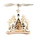 Produktbild DREGENO Seiffen Pyramide Waldhaus für Teelichte, Holz, Natur, 31.5 x 31.5 x 32 cm,