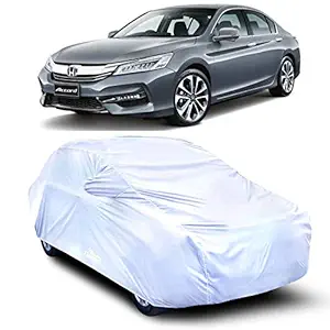AARTRI - Water Resistant - dust Proof - car Body Cover for Compatible with Honda Accord car Cover - Water Resistant UV Proof - car Body Cover (Silver with Mirror)