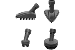 Polti Vaporetto PAEU0399 Kit de 4 Cepillos Pequeños con Cerdas de Nylon para la Limpieza de Azulejos, Cocinas, Juntas y Sanitarios