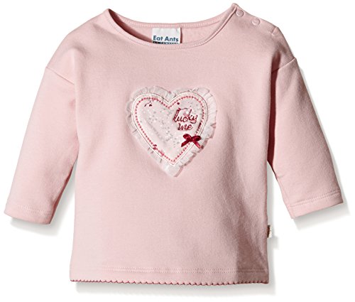 Sanetta Baby Girls 113529 Sweatshirt, Pink (lotus 38030), 6-12 months (Manufacturer size: 80)