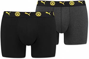 PUMA Herren Boxershort BVB Borussia Dortmund 2er Pack