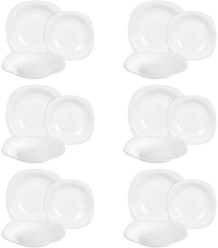 Assiette Parma Rectangulaire 18x21cm - Design Élégant Pour Service De Table Moderne