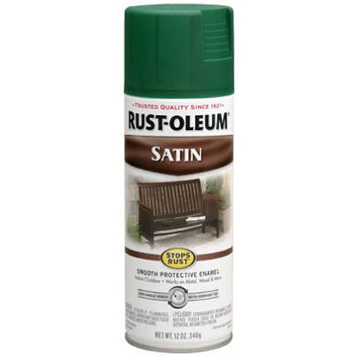 Rust-Oleum 7760830 Stops Rust Protective Satin Enamel Spray Paint for Metal, Alloy and Wood (Satin Heritage Red - 340 Grams)