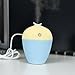 Produktbild NANIH Home Wish Flasche duftender Aroma-luftbefeuchter Mini-USB-Dämpfer mit leichtem Aroma-Luftbefeuchter (Color : Blue)