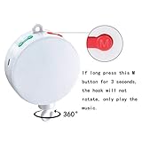 MYTK neue, verbesserte Version der elektrischen, batteriebetriebenen Spieluhr mit Micro-SD-Karten-Slot für Baby-Mobiles inklusive 128 MB Micro-SD-Karte mit 12 Melodien. Erweiterbar bis 2 GB - 5