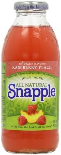 Snapple Raspberry Peach Bottles 16 fl oz/473 ml (Pack of 12)