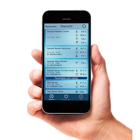 ELV Mobile Alerts Raumklimaüberwachungs-Set (1x Gateway, 1x Wetterstation, 1x Temperatursensor, 3x Thermo-/Hygrosensor) - 6