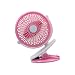 Produktbild flypro 360º drehbar Wechselrahmen Mini Tragbarer Fan Akku Persönlichen Handheld USB Desktop Fan für Baby Buggy Home Office Outdoor Reise Camping - rose
