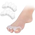 ECVV Toe Separators, Toe Spacers Bunion Corrector, Correcting Bunions and Restoring Toes to Their Original Shape, 5 Holes Thumb Valgus Guard Feet Care Tool