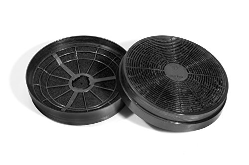 PKM CF 110 - Abzugshauben-Holzkohlefilter - Schwarz, CF 110, 2 Stück