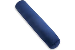 ‎AS AWESLING AS AWESLING Body Pillow for Adults, Full Body Pilllow for Sleeping, Long Round Cervical Pillow, Bolster Side Sleeper Pillow with Cover (Blau, 120 x 20 cm)