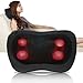 Produktbild Tragbares elektrisches Massagekissen mit wärmetiefem 3D knetendem Kissen massagegerät für Hals, Taille, Bein, Arm, Muskelschmerzen lindern(Black)