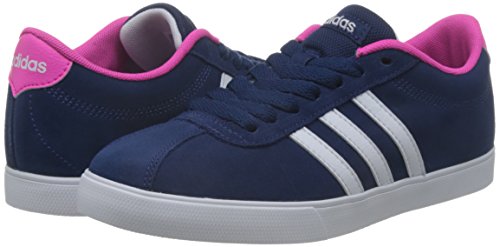 adidas Damen Courtset W Turnschuhe, Mystery Blue Ftwr White / Shock Pink - 5