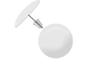 SOULCATS Soul-Cats® Un paio di graziosi orecchini a bottone in acrilico con spilla in acciaio inossidabile, rotondi