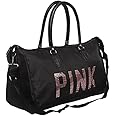 Denlly Women's Stylish Pink Model Duffle Bag (Black)
