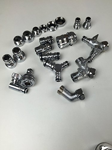 Endkappe gerändelt 3/4″ IG Chrom/Messing - 3