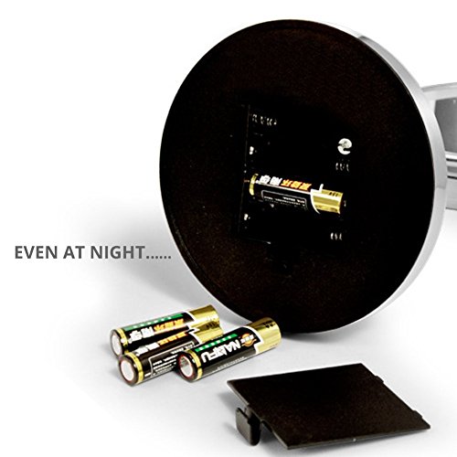 Wawoo® Make-up-Spiegel mit LED Beleuchtung Doppelseite 5 Inch + Vergrößerung + 1: 1 Echtanzeigefunktion360 Grad freie Rotation Bateriebetrieben Beleuchtet Kosmetikspiegel Schminkspiegel Standspiegel (A) - 6