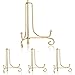 Produktbild Tatuo 4 Packung Eisen Tllerständer, Eisen Staffelei Display, Foto Halter Stand für Heimtextilien (Gold, 6 Inch)