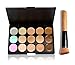 Finejo 15 Color Camouflage Concealer Make Up Cream Palette with Brush