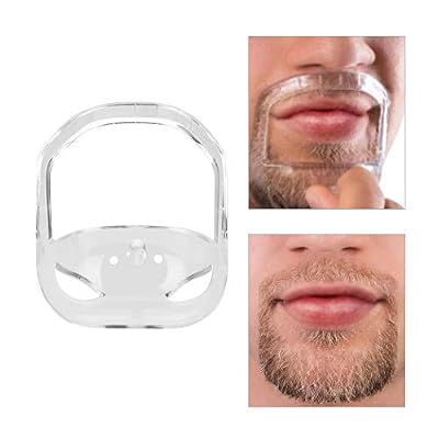 Générique Ckeyin 5pcs Transparent barbe Styling Tool pour hommes, Pochoir de Modèles de Barbiche