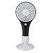 Produktbild Hltd Portable Handheld Fan Ventilator 2 Modi Mini USB Kühler Lüfter mit LED Notlicht & Sockel, Personal Handle Desktop Fans für Haus und Reisen (Schwarz)