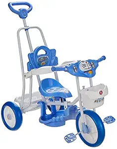 Toyzone - 92599 Doreamon Baby Tricycle 3 in 1- Blue;White