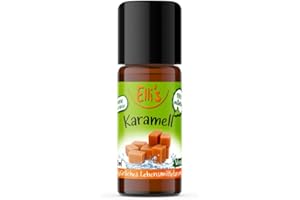 Ellis Aromen Karamell NATÜRLICHES Lebensmittelaroma | Aromakonzentrat aus 100 % Veganen und Natürlichen Ursprung | Für Speisen & Getränke | 10 ml