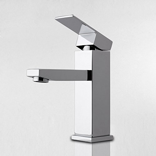 MVPower® Wasserhahn Waschtischarmatur Einhandmischer Waschbecken Bad Küche Armatur Messing verchromt massiv - 4