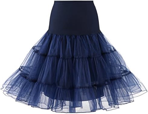 NUOMIQI Women's 50s Vintage Petticoat Crinoline Tutu Underskirts